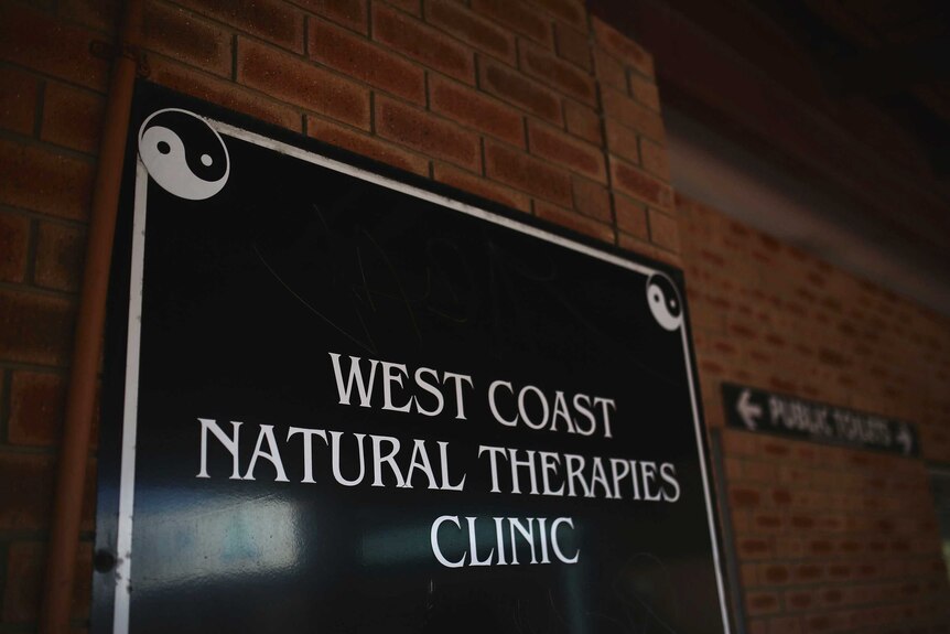 West Coast Natural Therapies sign outside clinic.