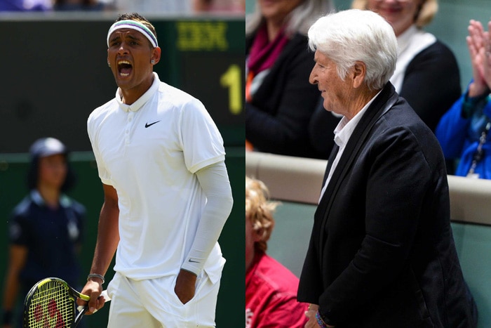 Nick Kyrgios and Dawn Fraser