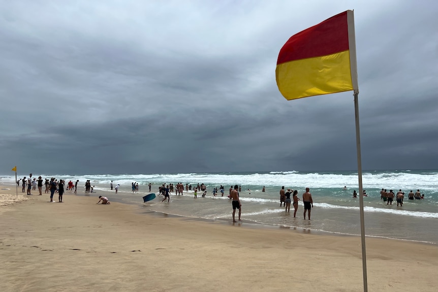 Dangerous surf conditions on December 29, 2022, a day after a man drowned in dangerous surf