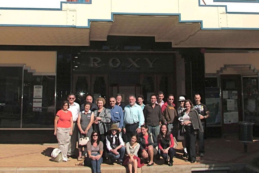 Family and friends of founder Peter Feros at the Bingara Roxy April 2006.