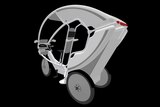 A prototype design of the redesigned rickshaw.
