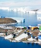 南极洲莫森站鸟瞰图。