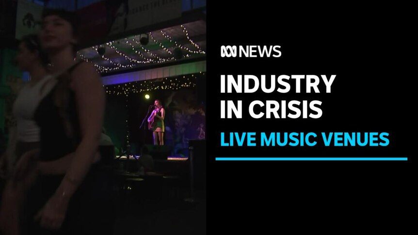 Industry in Crisis, Live Music Venues: A person playing guitar on stage.