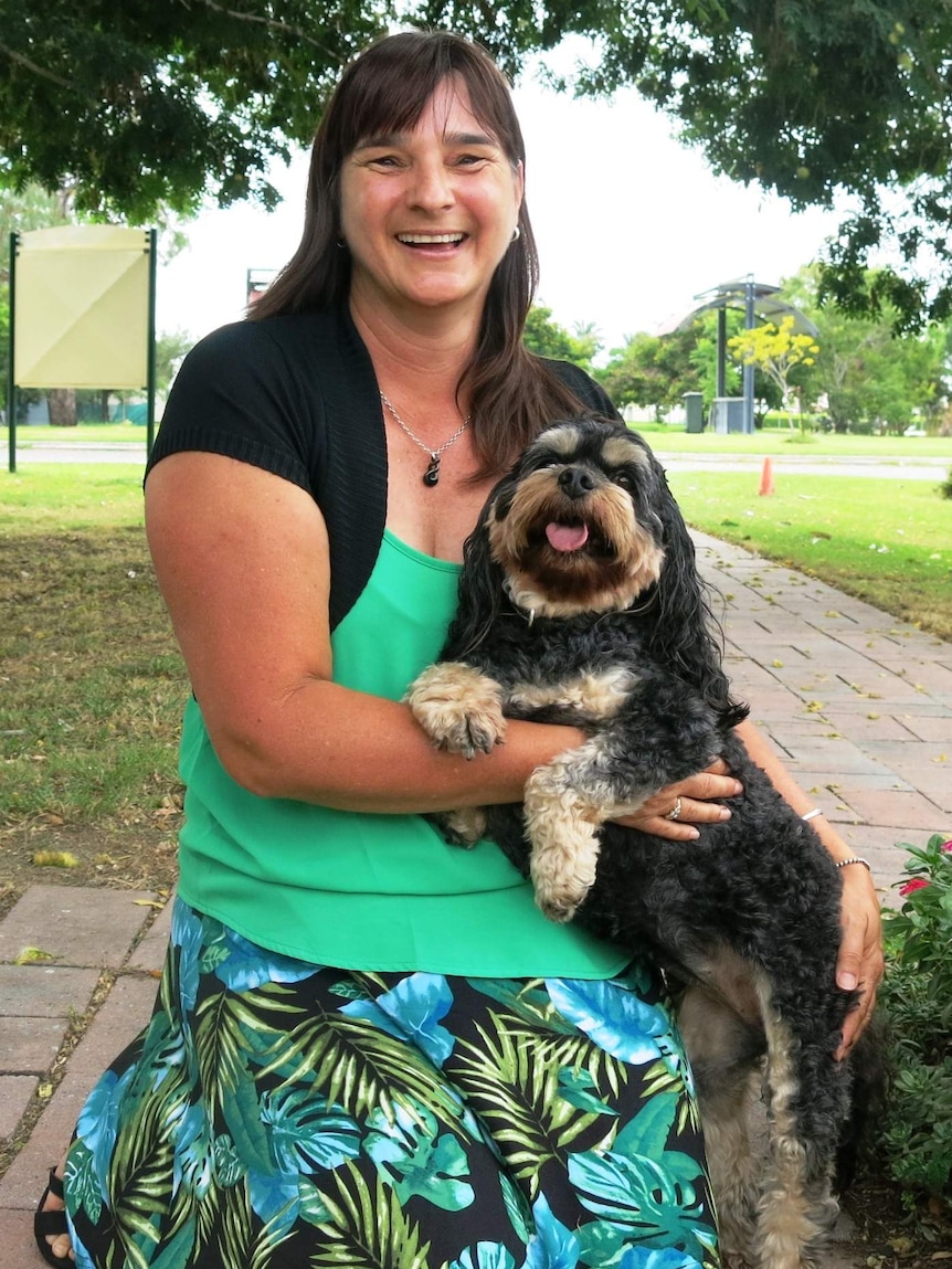 Jacqui Armstrong with cavoodle Maggie