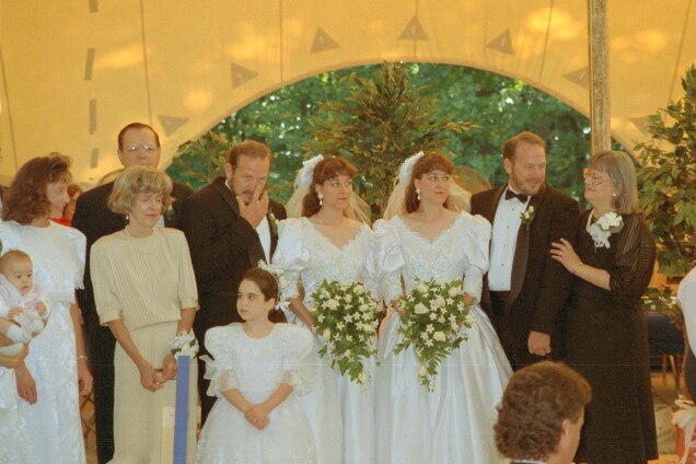 A wedding between two sets of twins at the 1993 Twins Days Festival in Ohio