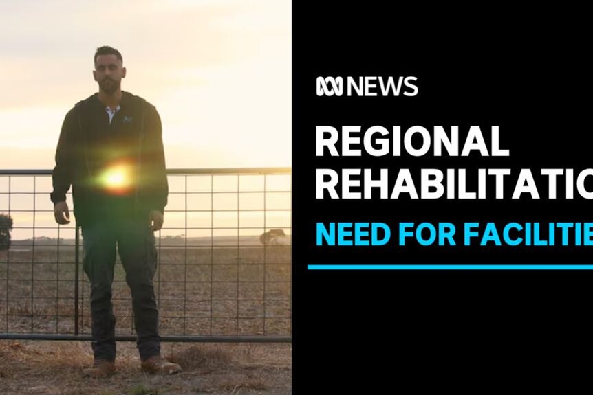 Regional Rehabilitation, Need For Facilities: Silhouette of man at farm gate in twilight.
