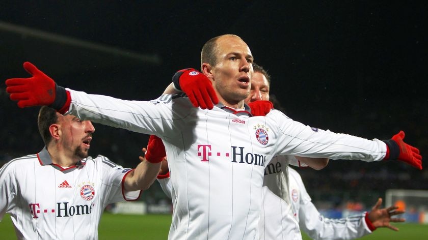Robben scored a brace against Hertha Berlin (file photo).