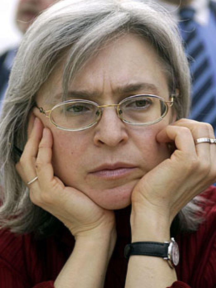 Russian human rights advocate, journalist and author Anna Politkovskaya