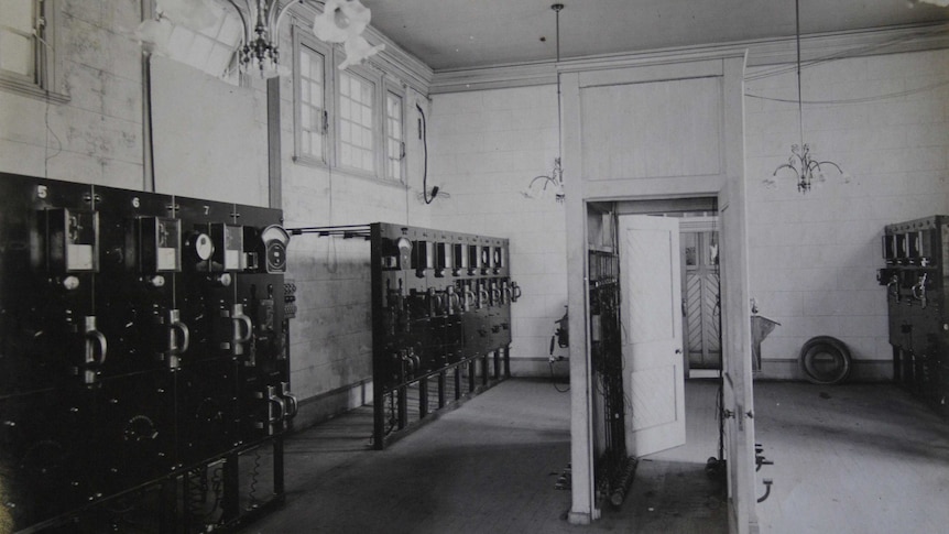 Sydney Sewage Pumping Station control room in 1900