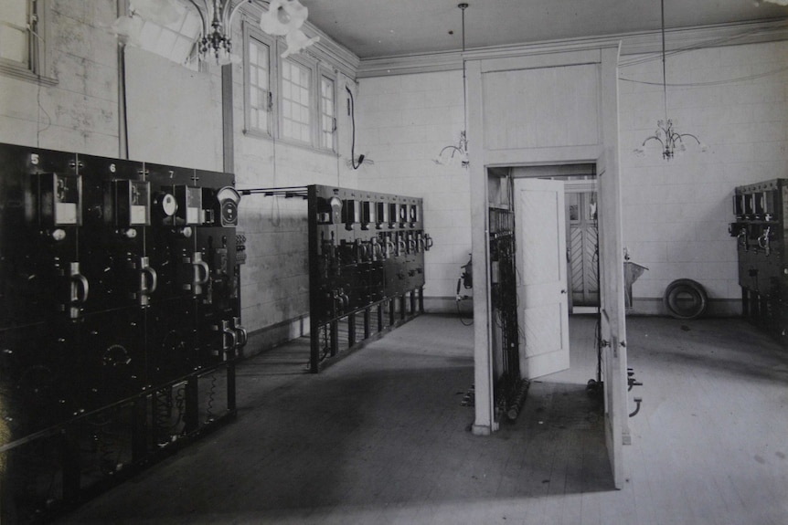 Sydney Sewage Pumping Station control room in 1900