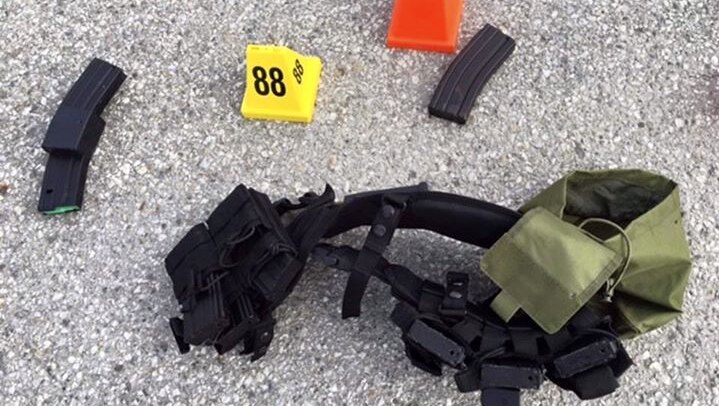 Gear that was found inside the vehicle.