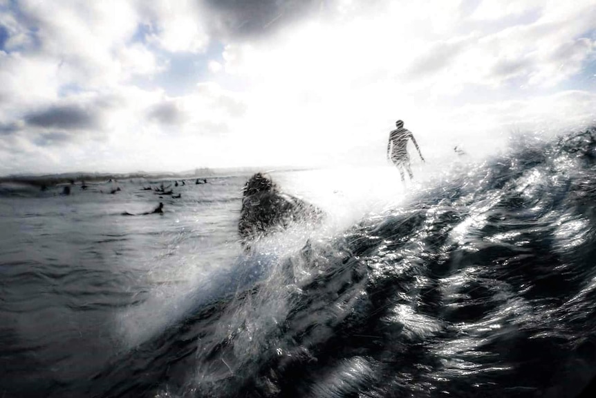 Surfing at Byron