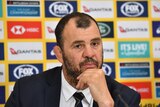 Wallabies coach Michael Cheika after Australia's match against Argentina in September 2018.