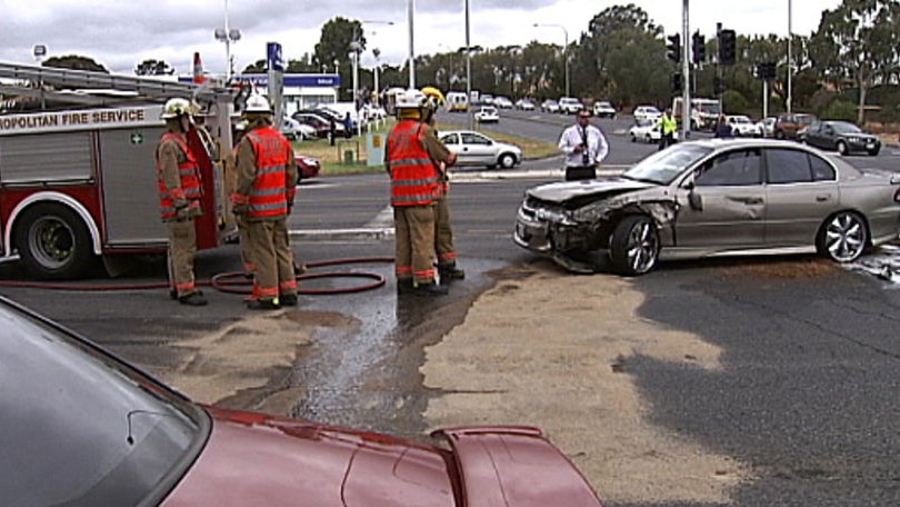 Police charge a man over two hotel robberies and a road smash involving seven vehicles