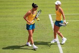 Australia's Anastasia Rodionova and Jarmila Gajdosova lost their first round doubles match.