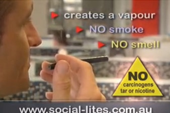 Social-Lites e-cigarettes advertisement