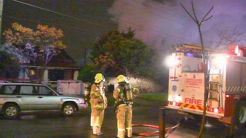 Firefighters at scene of house fire in Melbourne's west
