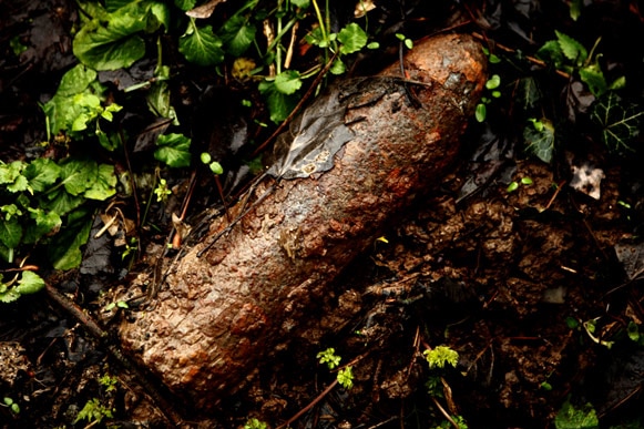 The Iron Harvest: unexploded 18 pounder shell