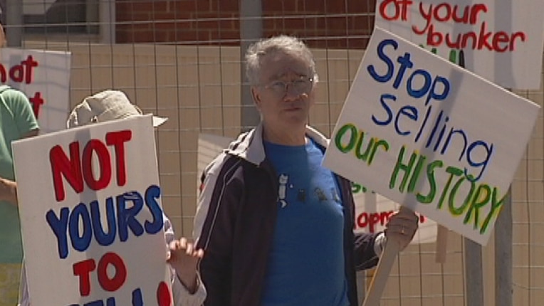 Sale of Fort Largs protest