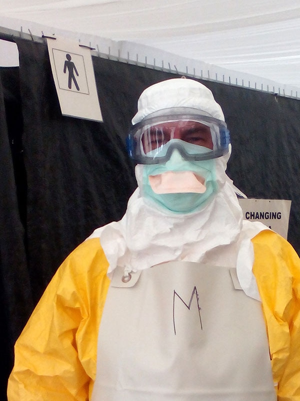 Ebola volunteer Dan Baschiera