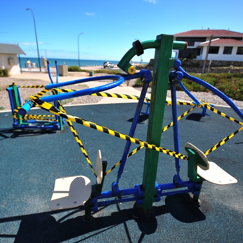 Closed gym playground COVID SA Holdfast Bay 2