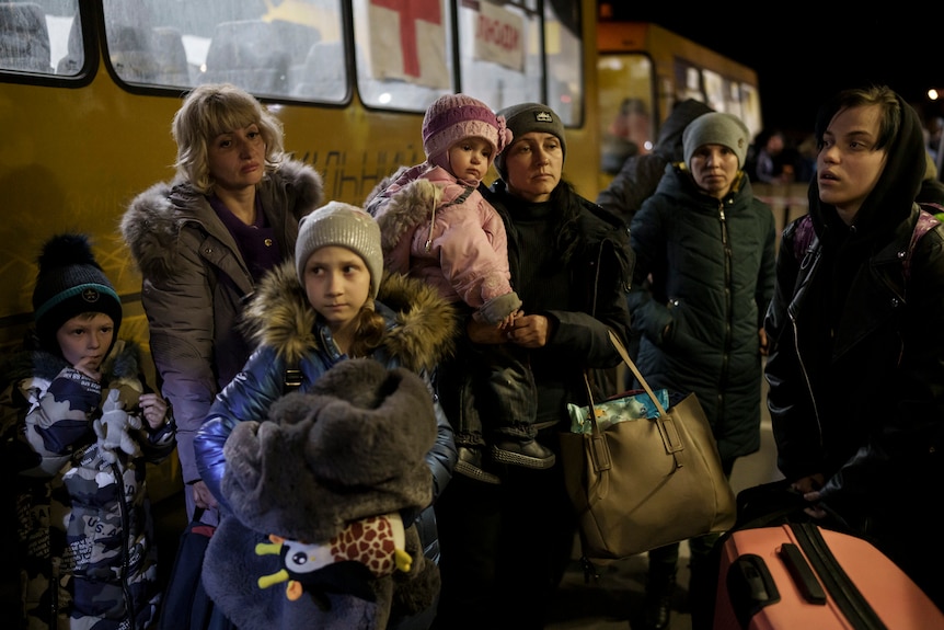 Internally displaced people from Mariupol