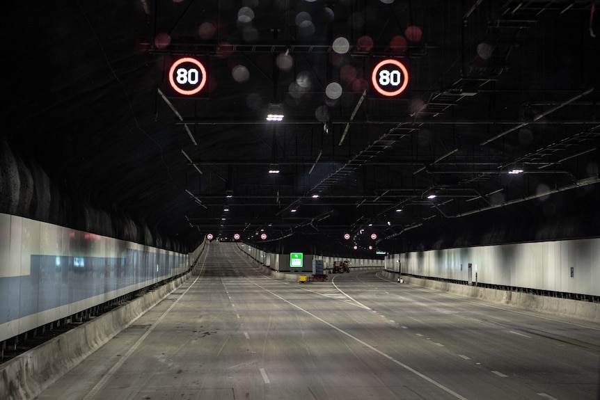 The inside of an underground tunnel