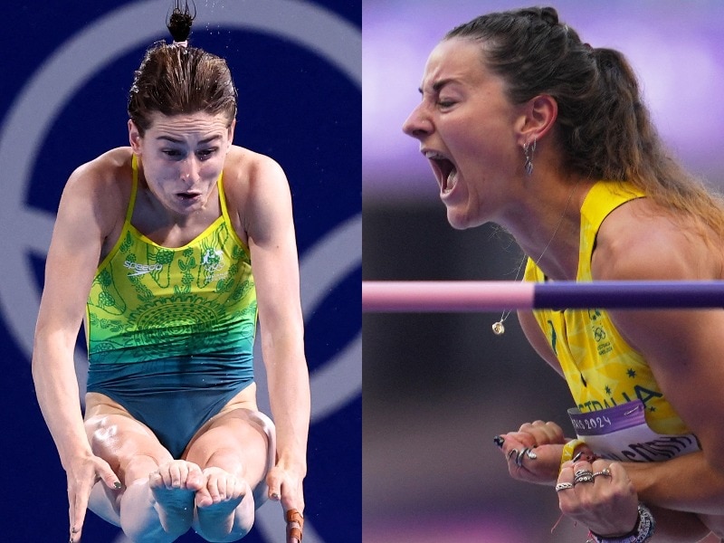 Under a glowing Eiffel Tower, Australia's Paris Olympics beach