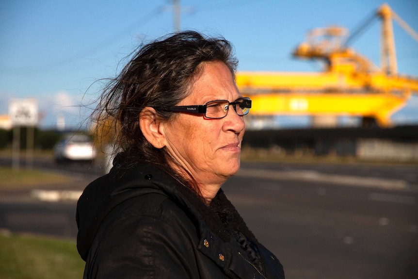 Side profile of traditional owner Dolly Talbott