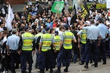 Police confront Sydney protesters