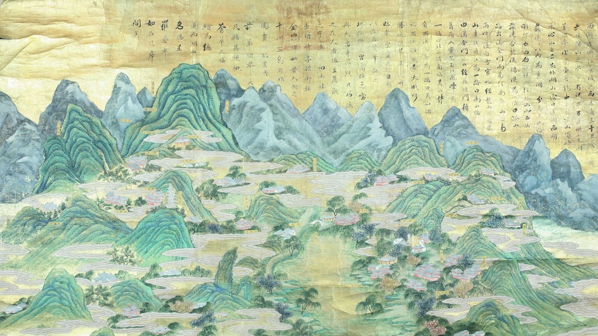 One of the paintings to feature in the exhibition, West Lake, in the modern city of Hangzhou 1799.