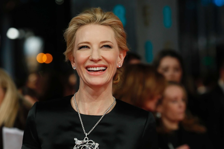 Cate Blanchett arrives at the British Academy of Film and Arts awards ceremony