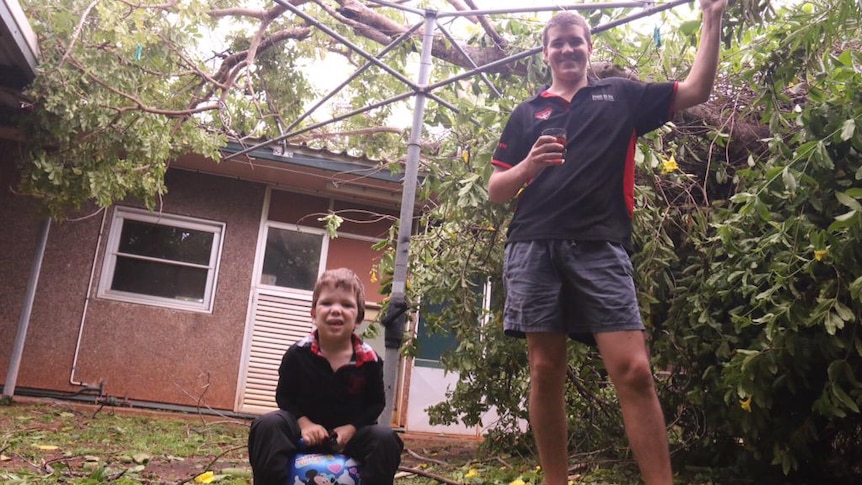 Lucky escape as tree falls on house during Cyclone Nathan