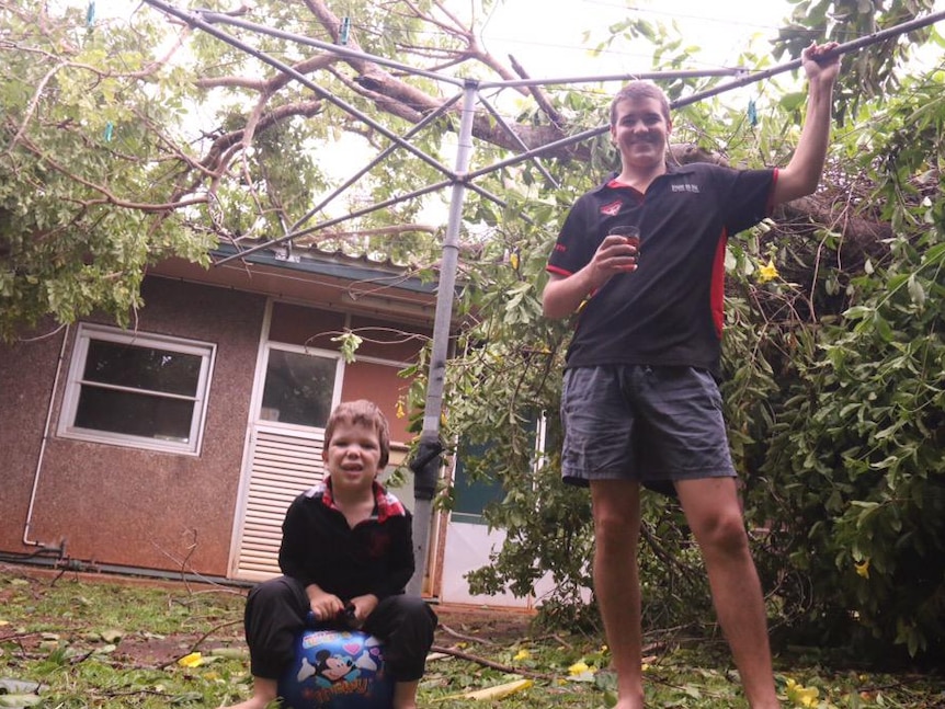 Lucky escape as tree falls on house during Cyclone Nathan