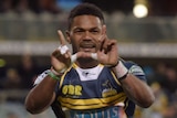 Henry Speight celebrates one of his tries against the Bulls