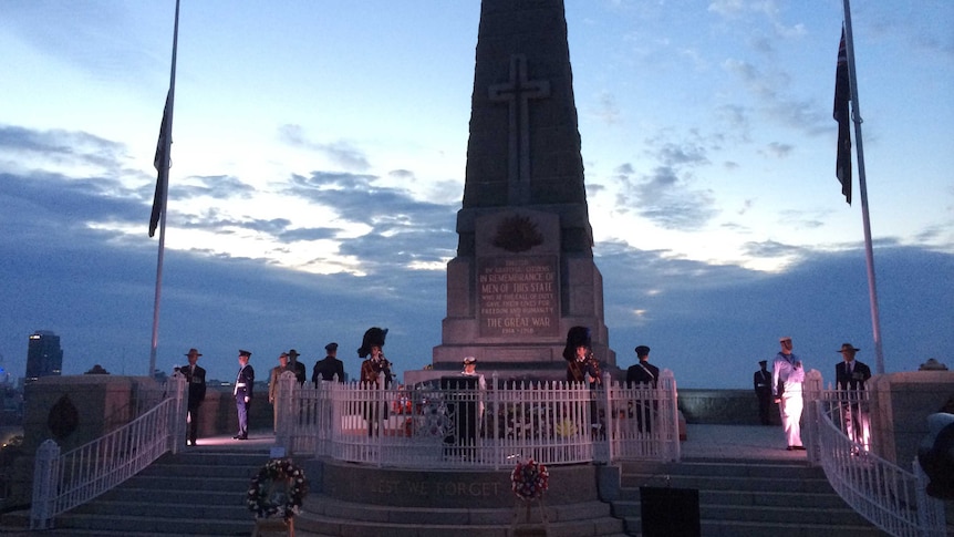 The dawn service at Kings Park in Perth