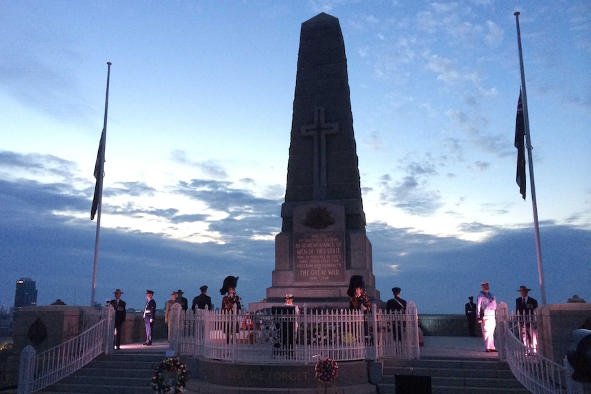 The dawn service at Kings Park in Perth