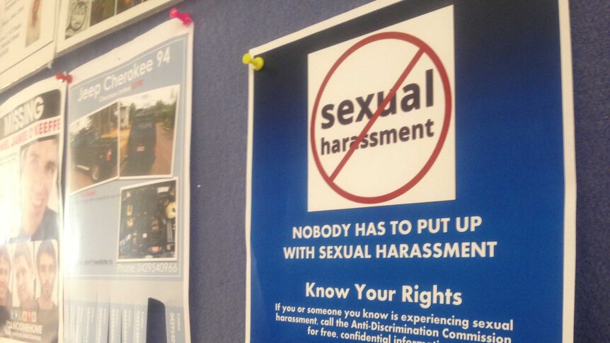 Darwin poster for travellers promoting sexual harassment awareness
