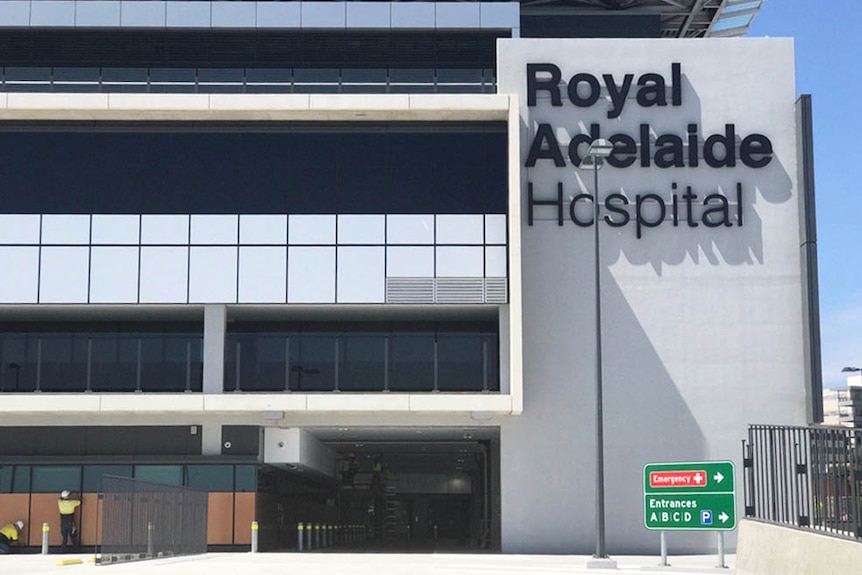 Front exterior of new Royal Adelaide Hospital.