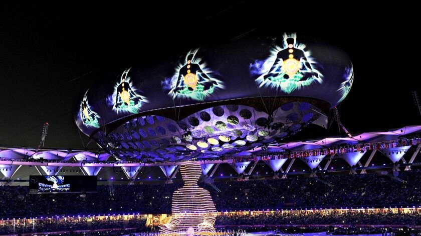 More than 60,000 people packed into the Jawaharlal Nehru Stadium to watch the extravaganza, which presented a tapestry of India's rich history and culture in a three-hour spectacle.