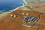 An aerial photo of the Wheatstone project in the Pilbara.