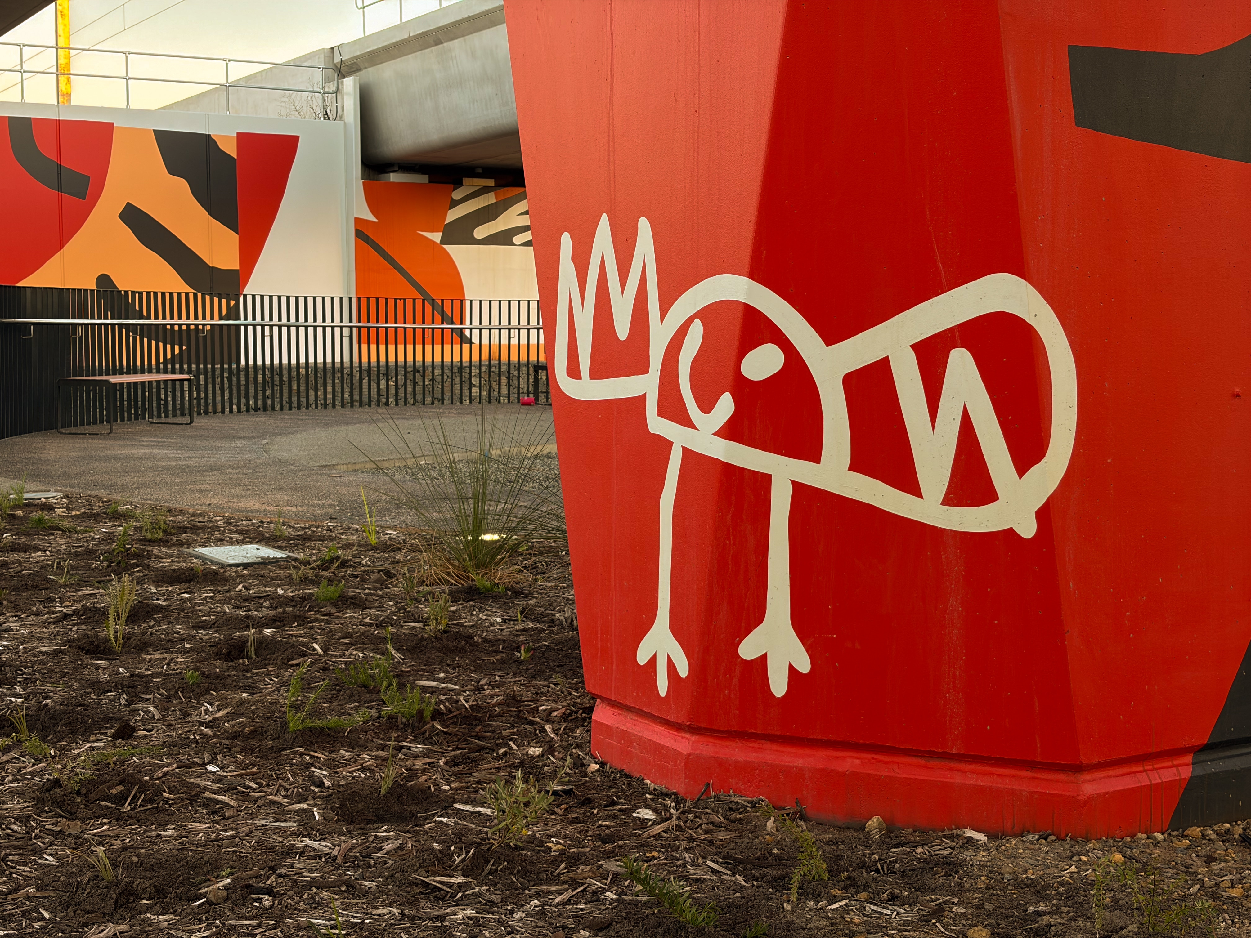 Seven-kilometre artwork creates colour journey through Perth suburbs
