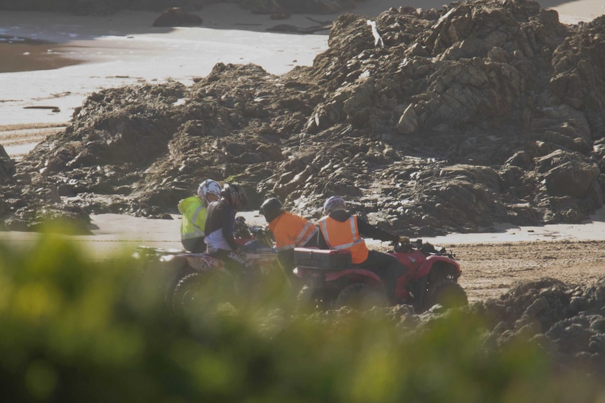 Off-road bikers defy track ban