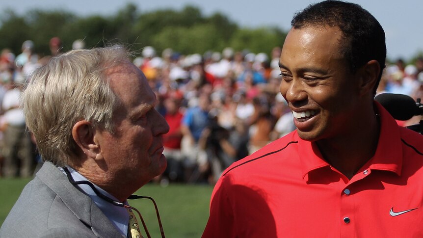 Nicklaus and Woods at the Memorial