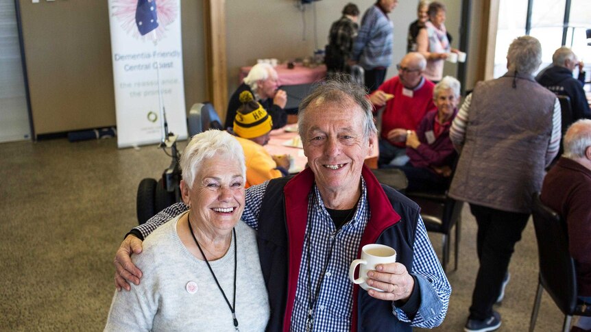 Dementia cafe volunteers Wendy Nash and Eddie Roberts