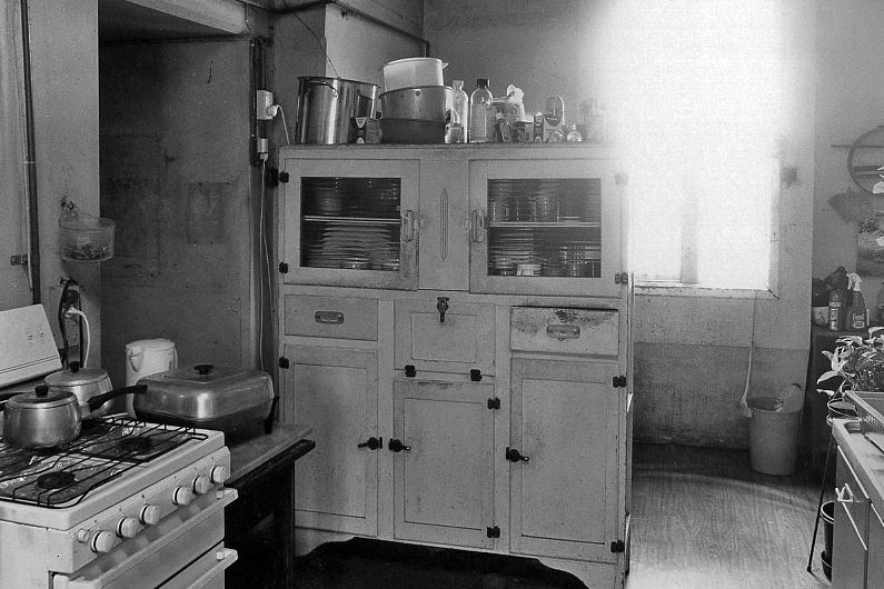 Kitchen inside bridge apartment