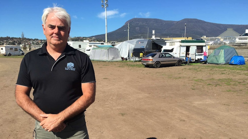 Scott Gadd at Hobart showgrounds.