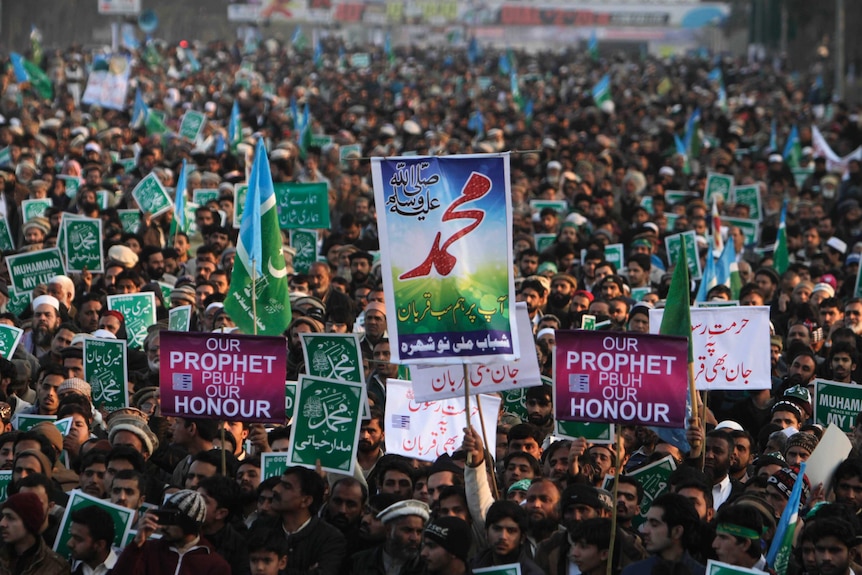 Protests in Islamabad against Charlie Hebdo