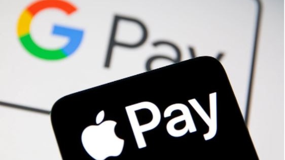 Graphic of Google Pay and Apple Pay logos