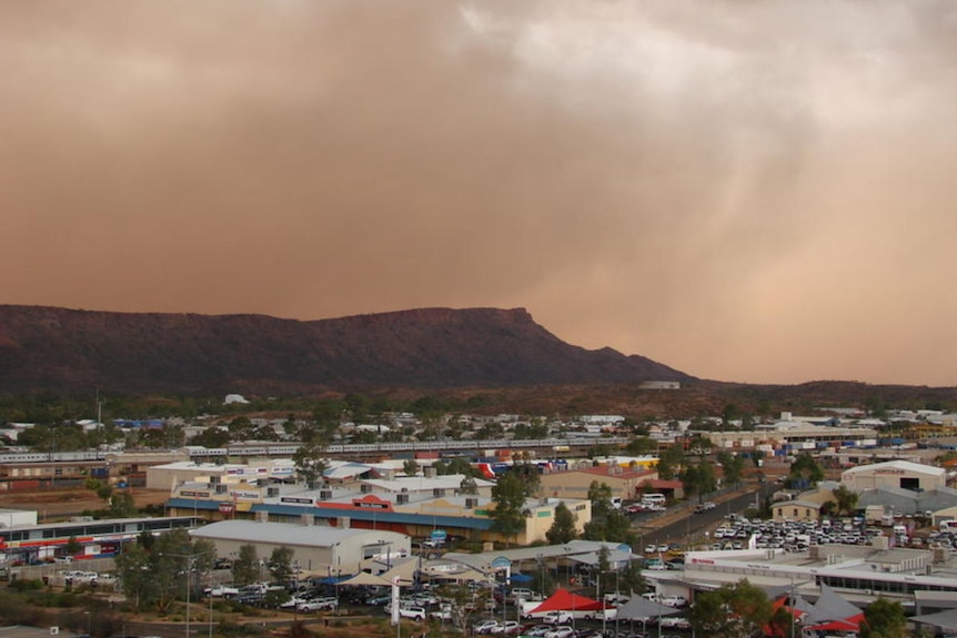 Alice Springs lashed by storm
